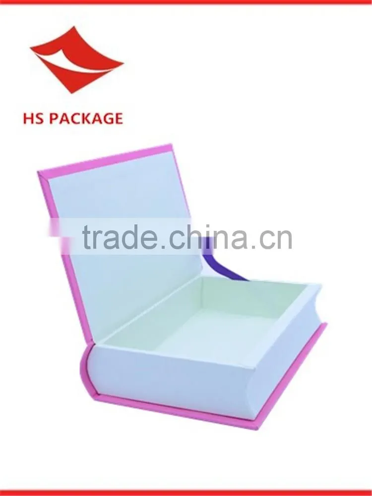 luxuy paper nested book shape box with magnet closure
