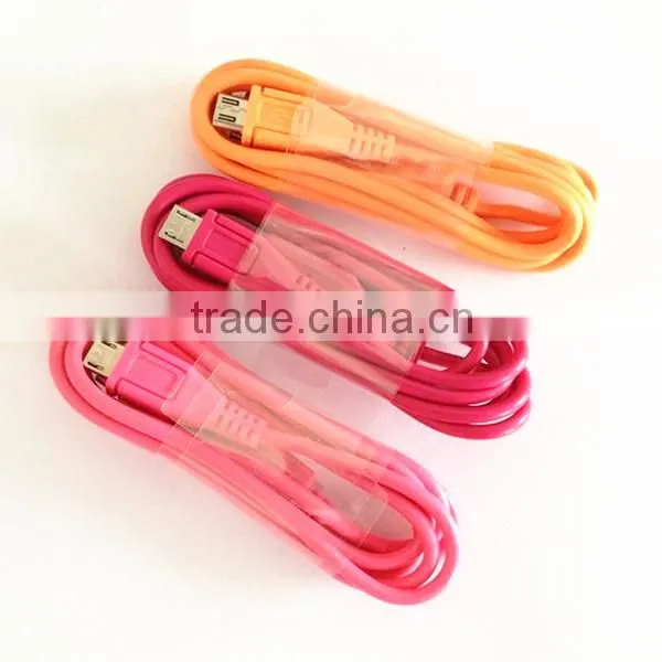 HOT sell micro usb 2.0 data charging cable with CE ROHS approved for cellphone