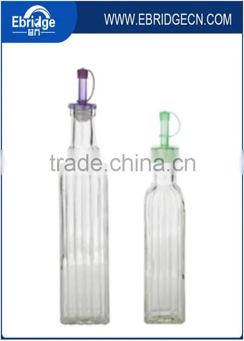 cooking use olive oil glass bottle glass hot sauce bottles with colour dispenser