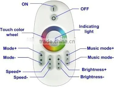 high quality 2.4g rf rgb led controller led music controller, led controller