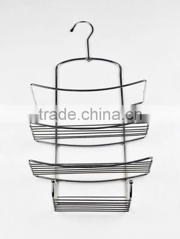 Popular useful chrome shower caddy with soap dish