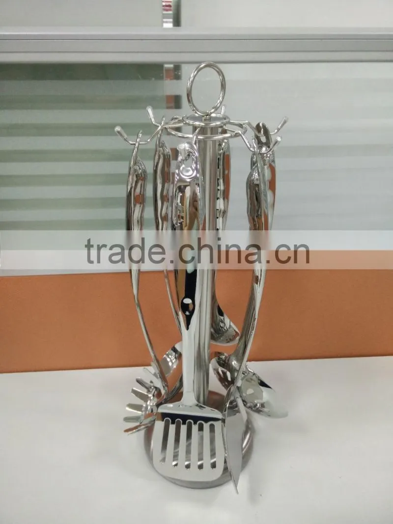 New Stainless Steel Kitchen Utensil Set Kitchen Utensils Tools Accessories With Stand