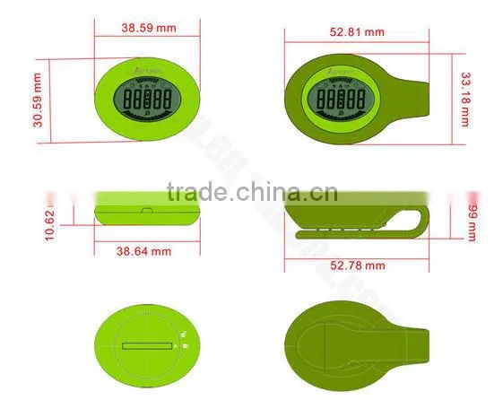 Slim design bluetooth bracelet with pedometer