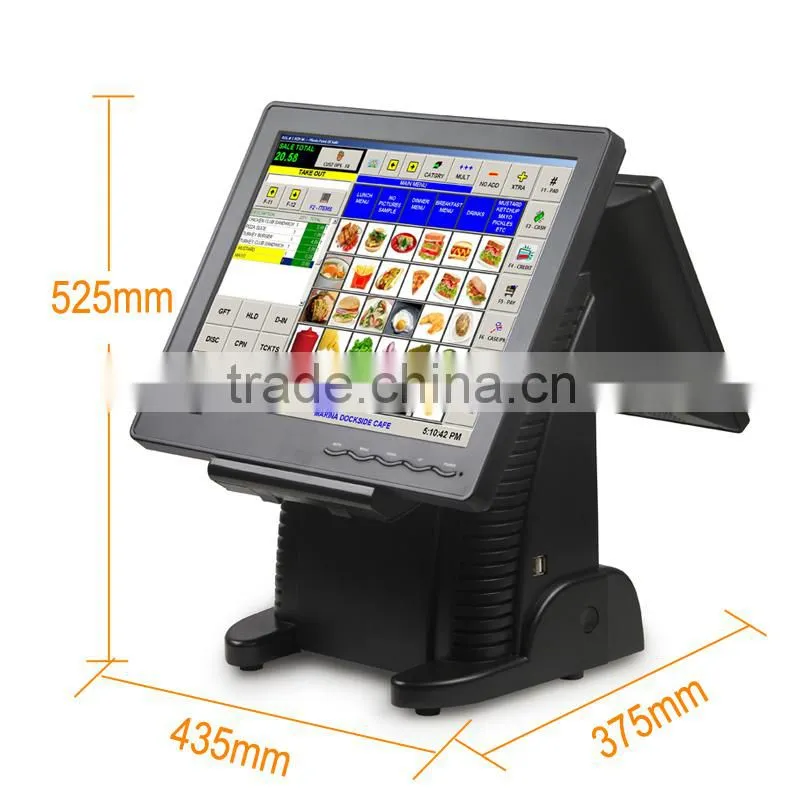 15 Inch Touch TFT Intel Celeron 1037U Dual core Touch Pos System IZP013