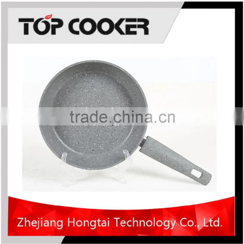Forged aluminum grey stone cookware pan