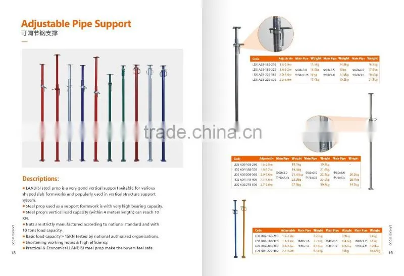 Scaffolding Props Scaffolding Part Type and adjustable steel prop