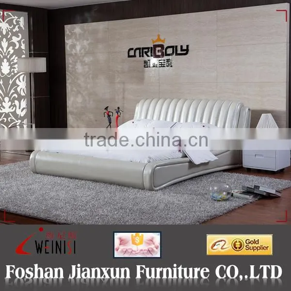 F6098 modern high quality gloosy soft bed