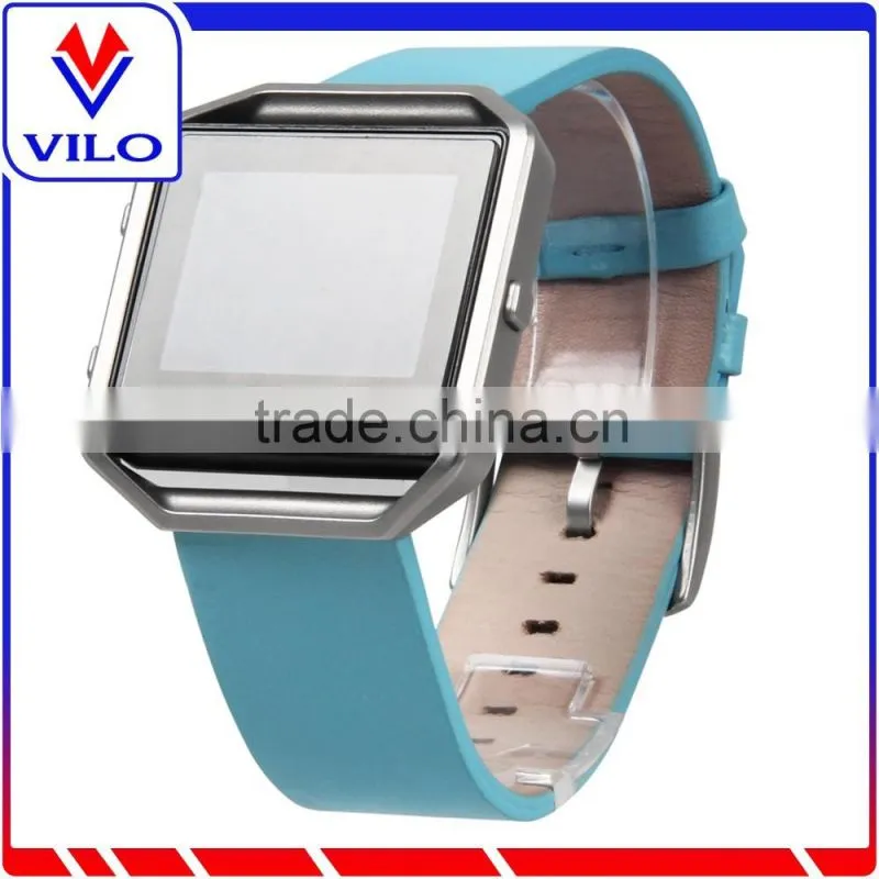 replacement band genuine leather wrist band for Fitbit Blaze