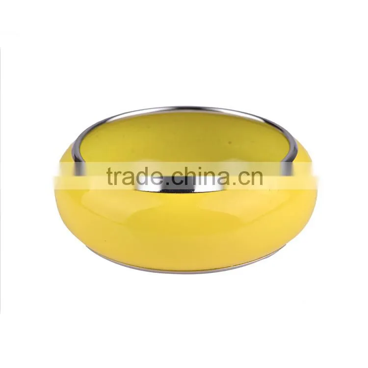 Free sample 2016 new design Coating craft plain stainless steel cuff bangle