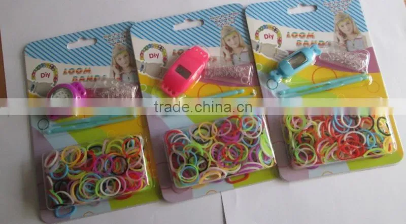 Cheapest manufacturing silicone bracelets rainbow loom watches 2014