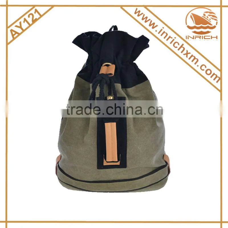2014 drawstring backpack ,canvas drawstring backpack