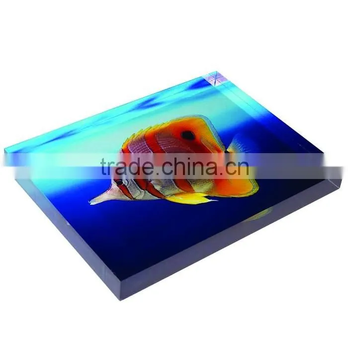 UV printing acrylic photo block/crystal photo block