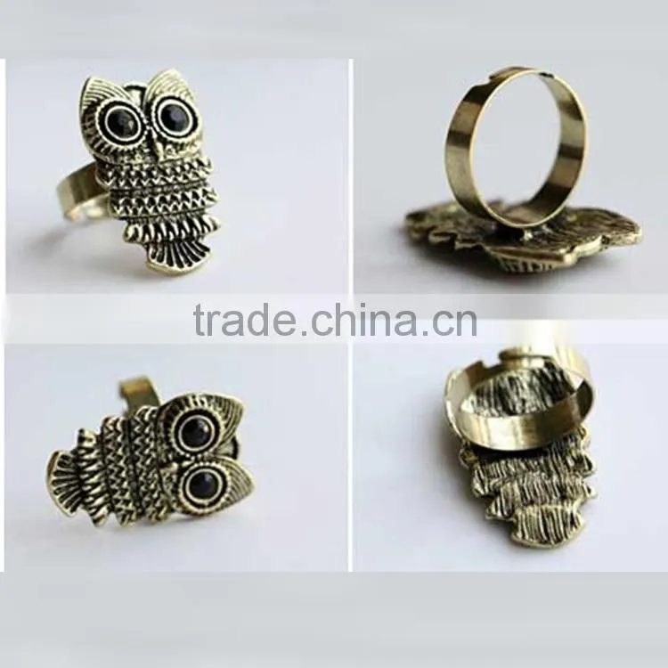 online shopping beautiful finger owl ring designs