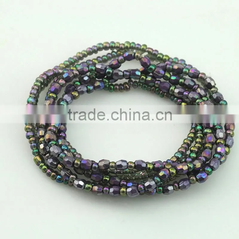 New fashion Multilayer colorful seed bead wrap bracelet