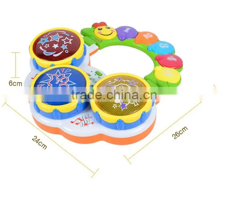 Musical learning toys electric baby drum set for sale