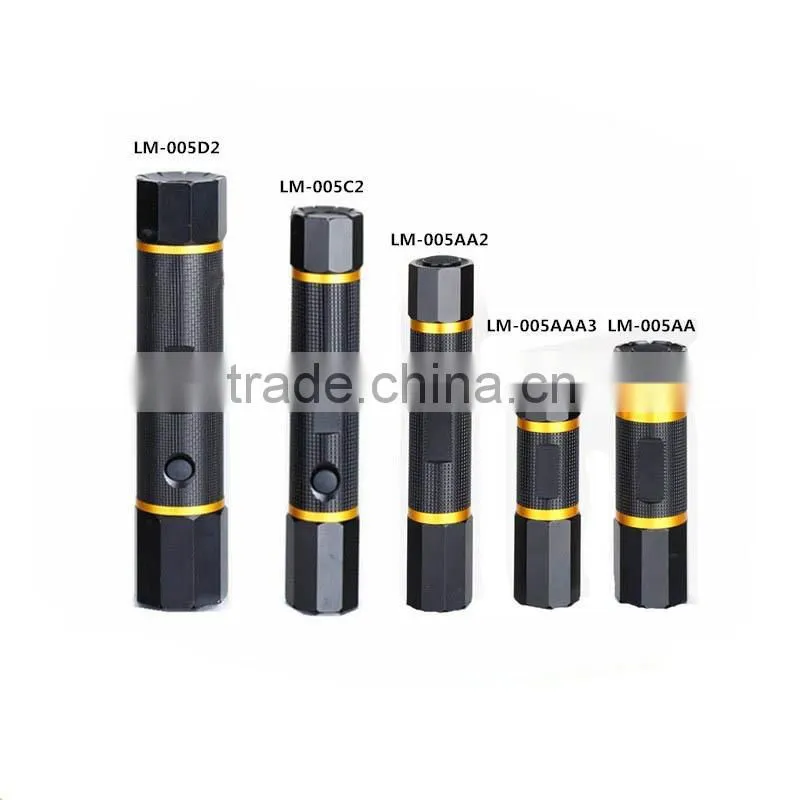 POPPAS-LM 005 Series rechargeable design aluminum alloy Xpe 3w led flashlight