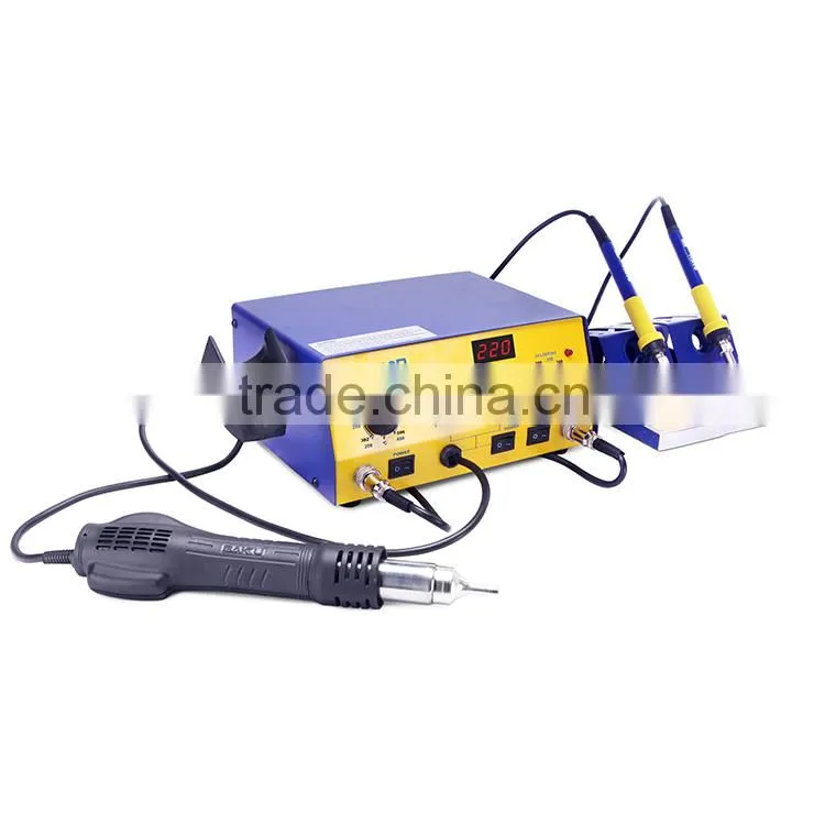 Best Promotion Product Digital display 3 in 1 rework station with hot air gun BK603D for Christmas Day
