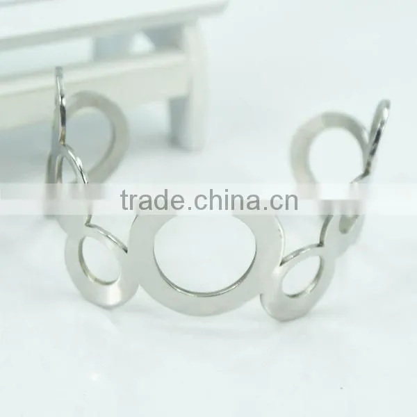 wholesale stailess steel hollow bracelet cuff bangles