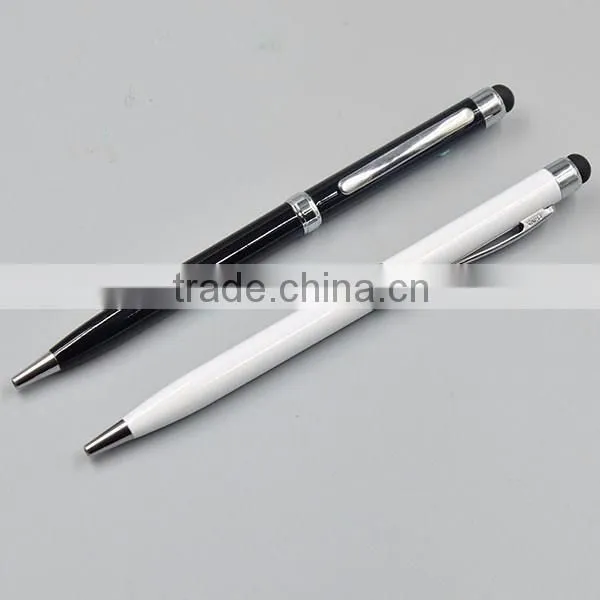 Glossy Disposable Stylus Ball Pen for Promotion