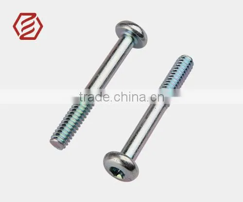 Iso 14583-2011 pan head Plum groove half tooth zinc-plated screw