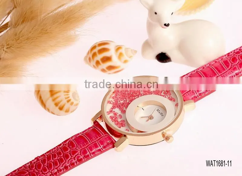 Elegant Factory Price Green Quicksand Watch