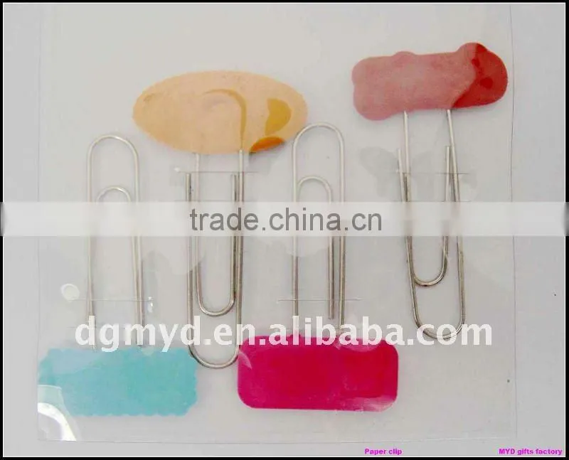 beautiful and special non-phthalates and lead free soft pvc paper clip