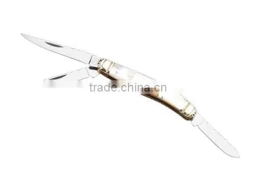 Knife With 3 Blades Folding Knife