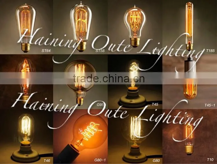 Vintage Modern glass globe pendant light,Thomas Edison Light Bulb,220v-240v 40w