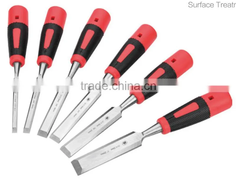 wood working chisel Wood Chisel two color plastic handle chisel HA212