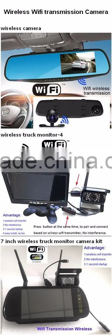 wireless truck monitor car backup camera system for gantry cranes, straddle carriers and ship-to-shore cranes safety vision