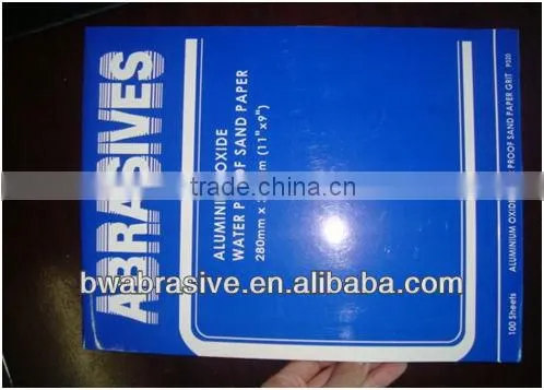 230mmX280mm White coated Sanding Paper