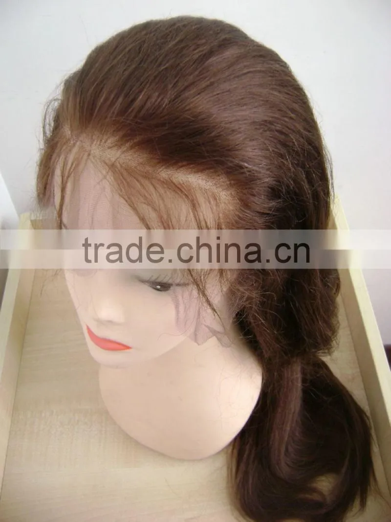 100 Indian remy human hair full lace wigs Fashion style