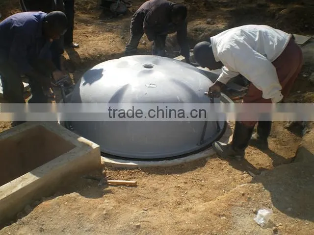 China Puxin Easy to Maintain Home Use 4m3 Hydraulic Pressure Biogas Plant