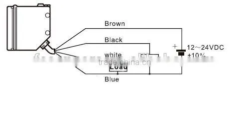 HR series long distance 10m sensing infrared12-24V dc through-beam photoelectric sensor