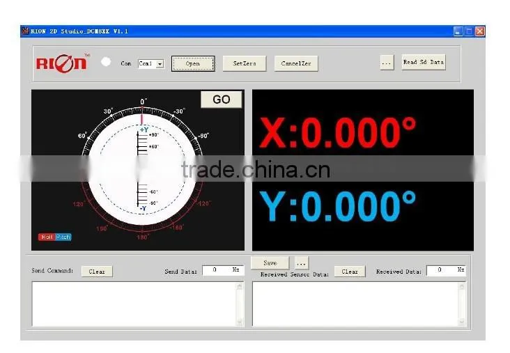 Industy Using Touch Screen Inclinometer Big Measuring Range With High Accuracy 0.003deg mm/deg Dual units Switch
