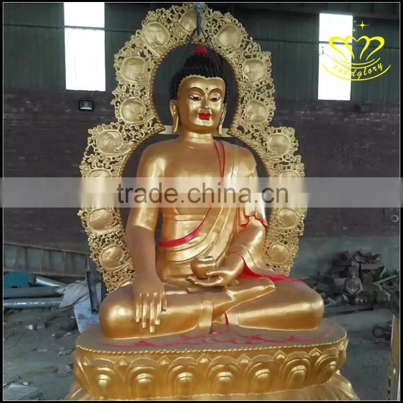 Maitreya Buddha casting bronze statue of the temple of the temple worship Buddha sculpture