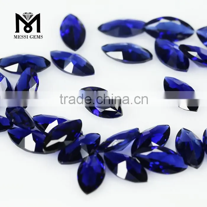 Wuzhou Direct Sale Faceted Loose Stones Marquise 3 x 6 mm 34# Corundum Gemstone