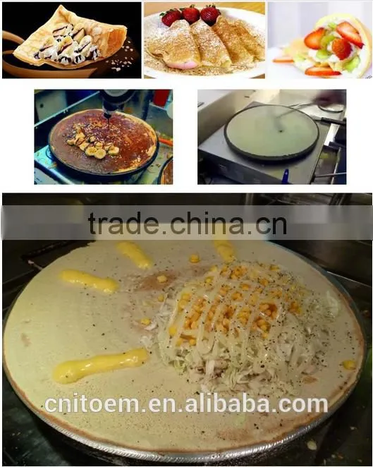 SH-CM1 Table Counter Top Single Head Stainless Steel Automatic Electric Commercial Crepe machine for Sale (1 Plate/Head )