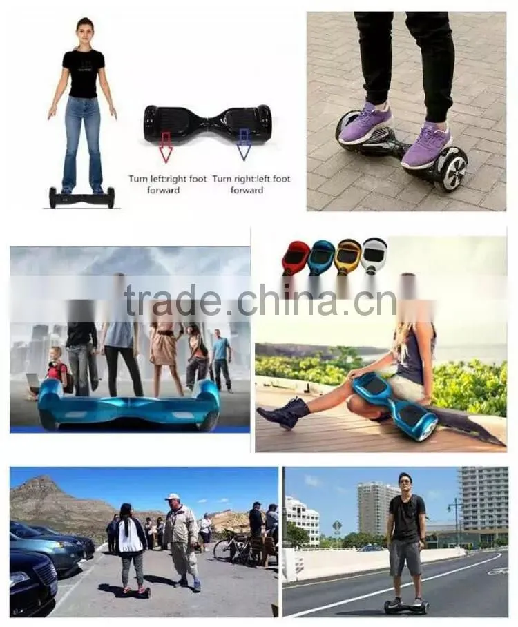 China 6.5 inch electric 2 wheel bluetooth hoverboard balance with Samsung battery