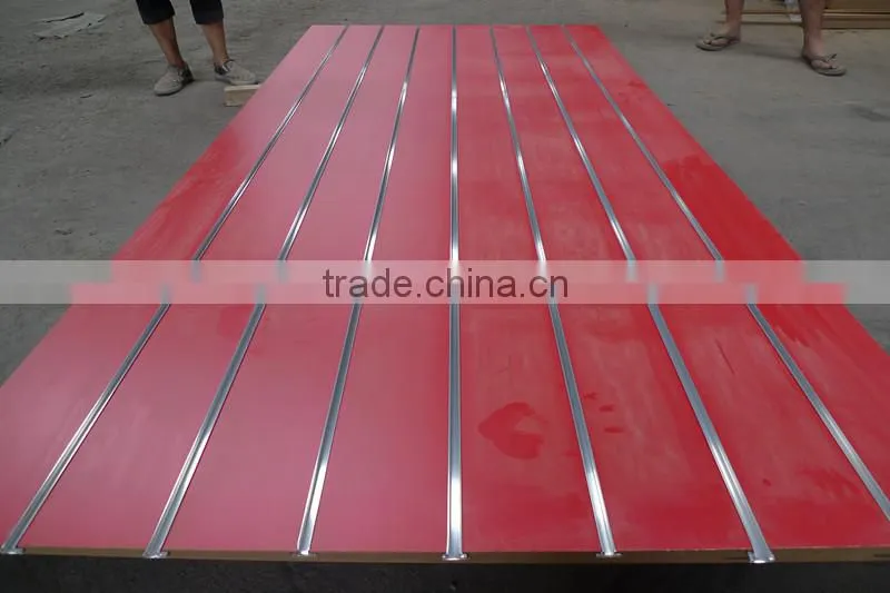1220*2440 15mm China supermarket shelves high quality wholesale price slatwall panels