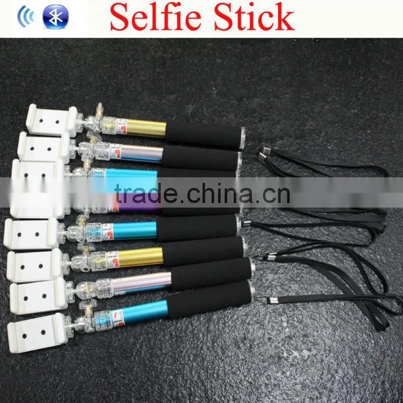 2015 Best Quality Factory Bluetooth Selfie Stick with bluetooth shutter button