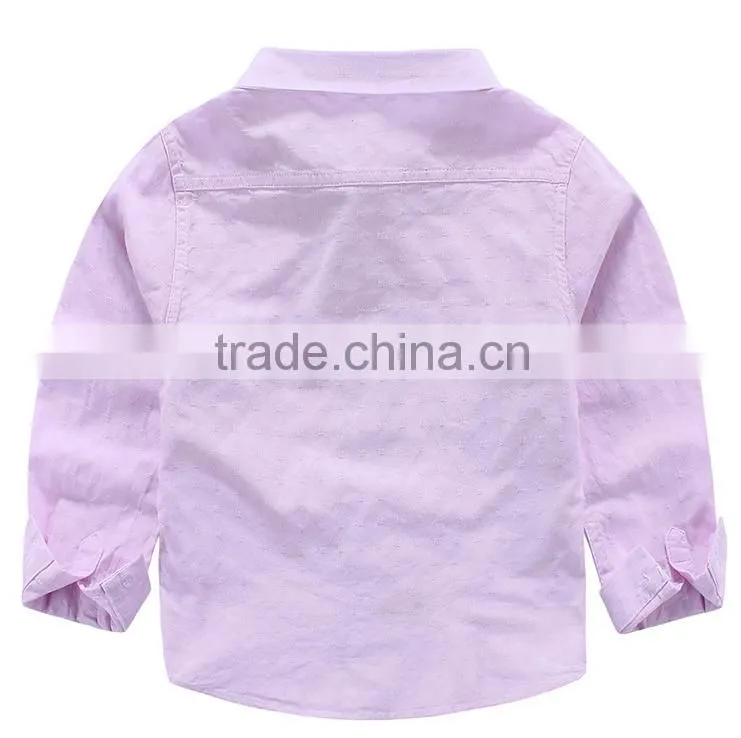 The boy embroidery wholesale cartoon cotton long sleeve shirt