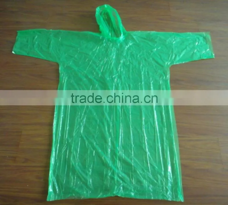 plastic raincoats in adult and child type