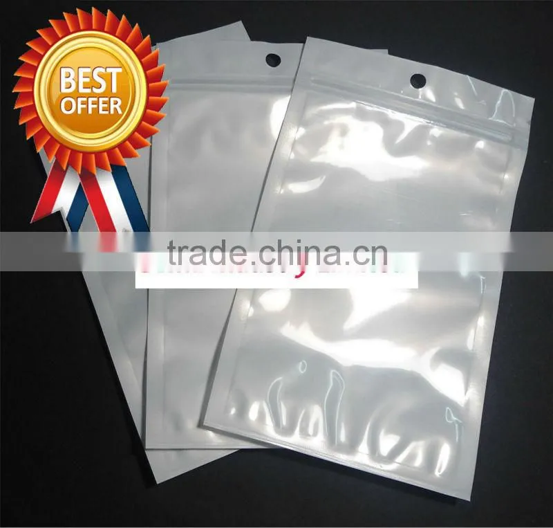 Resealable plastic pouch/bag with zipper For Smartphone/earphones/ID cards