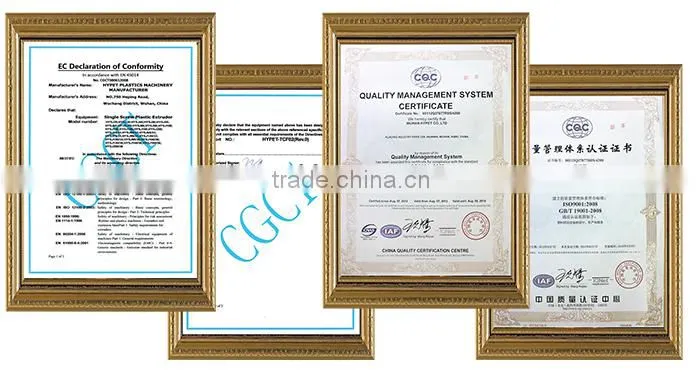 PVC 20-63mm pipe production line with ISO9001 CE Certification test double screw extruder
