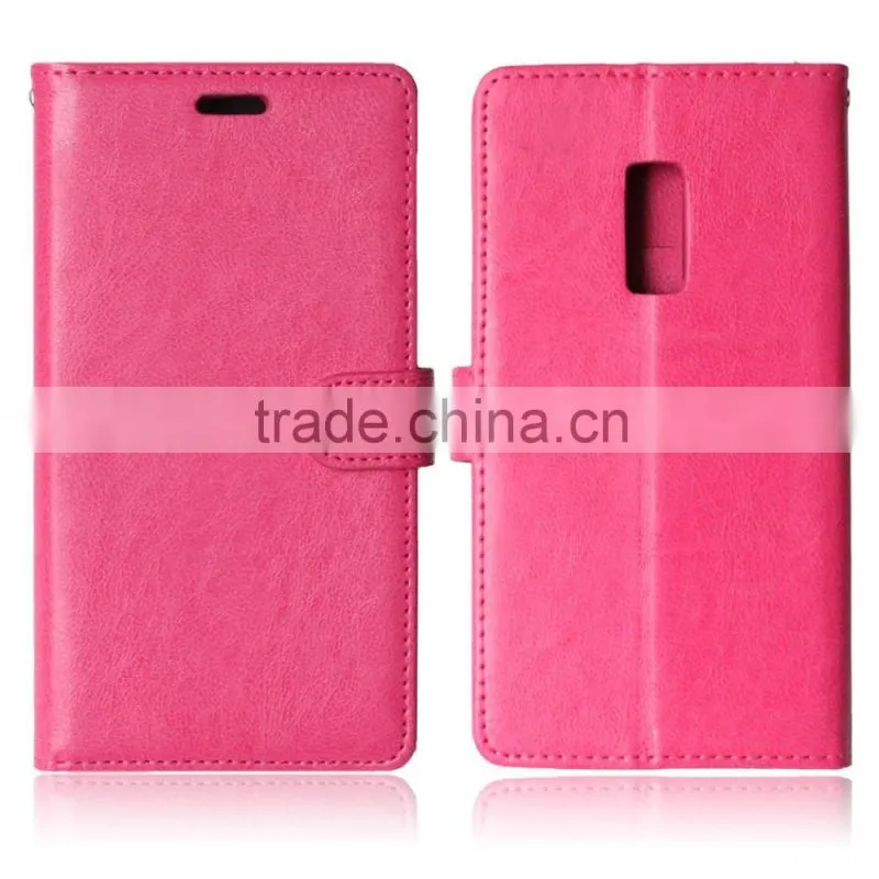 Mobile Phone PU Leather Flip Card-slot Case for OnePlus 2