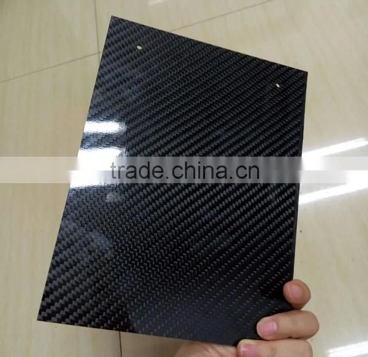 China carbon fiber manufacture Twill type high gloss 3mm 1000x1500mm carbon fiber lamination sheet