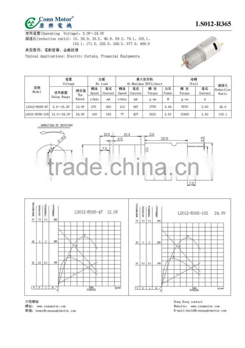 2015 high grade offset shaft micro dc motor