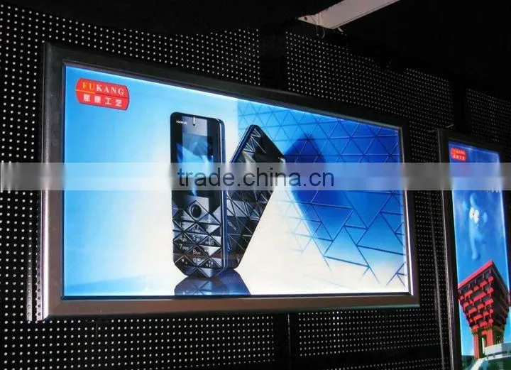 Big slim light box, snap open led light box, snap frame light box