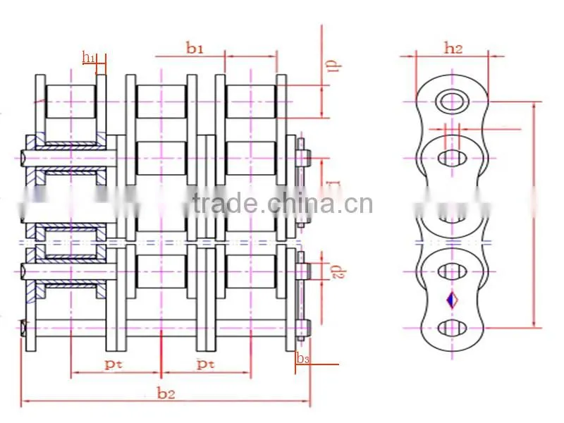 High tensile bl series leaf chain